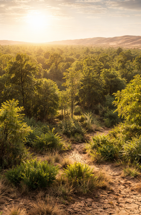 V čínskej púšti zasadili stromy: Dnes tam stojí les
