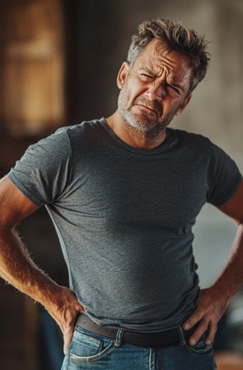 Bolia vás kríže? Bolesť chrbta nad zadkom je často prejavom vyskočenej platničky