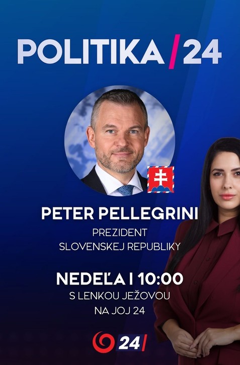 Pozvanie do diskusnej relácie Politika 24 prijala hlava štátu, prezident Peter Pellegrini
