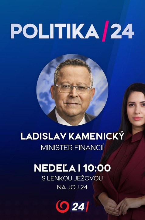 Pozvanie do diskusnej relácie Politika 24 prijal minister financií Ladislav Kamenický