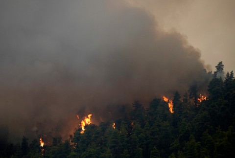 Požiare v Grécku