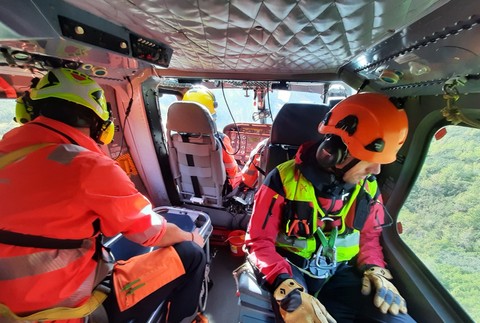 Pomoc turistovi pod sedlom Baranie rohy (1)