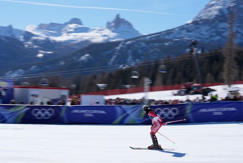 Prvé kolo slalomu žien
