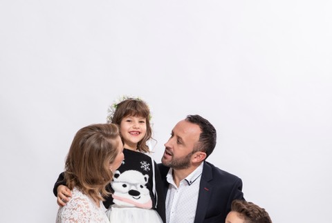 Ondrej Kandráč s rodinou