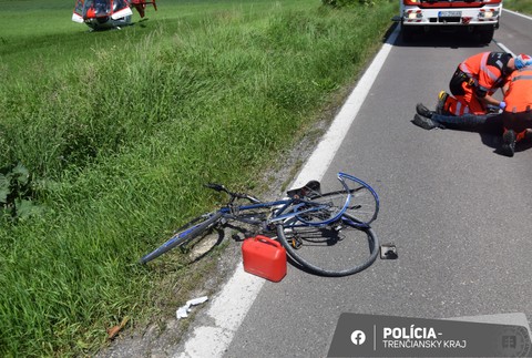 zrazeny cyklista