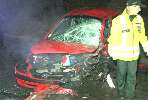 Nehoda Hrachovo Rimavská sobota polícia auto3