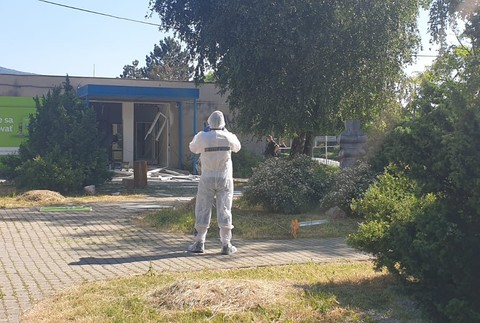 Výbuch bankomatu v Turni nad Bodvou