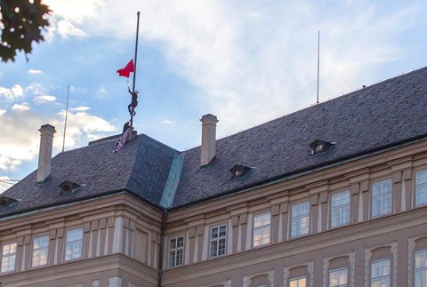 Trenírky na pražskom hrade