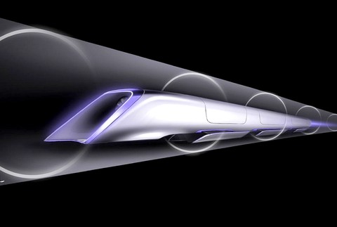 Hyperloop supervlak Elon Musk vynálezca nákres 2