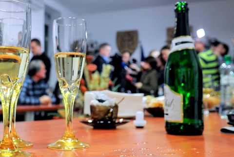 Belica oslavy šampanské