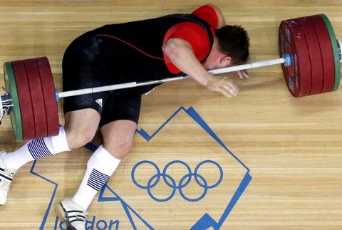 Mathias Steiner vzpieranie privalila ho činka