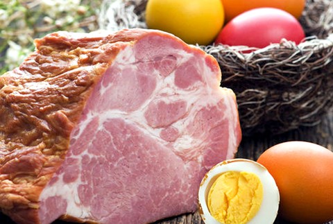 údená šunky vajce potraviny/ilustračné foto