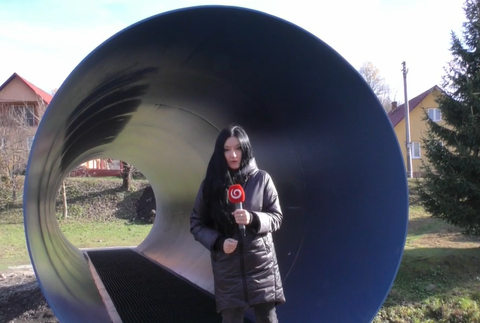 Lávka cez potok v Novej Sedlici 2