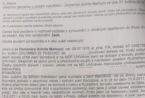 Výpoveď Domenica Martucciho