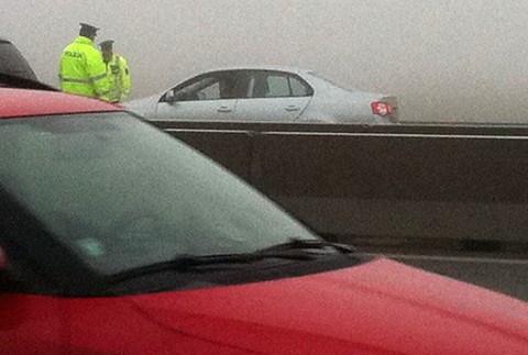 Nehoda Zlaté piesky šmykľavá vozovka nehoda 3