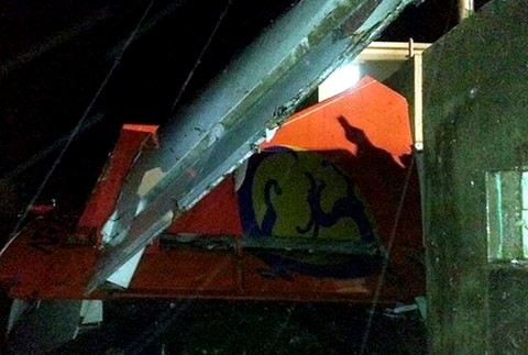 Trosky havarovaného lietadla