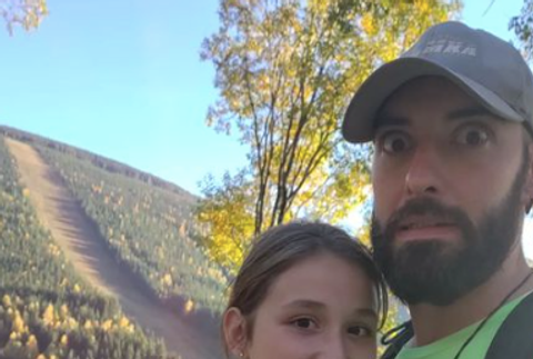 Přemysl Pálek s dcérkou