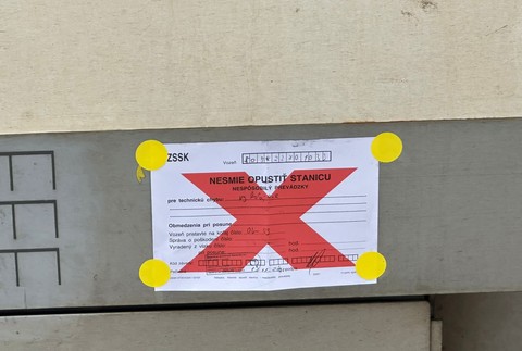 Vykoľajený vlak v Košiciach