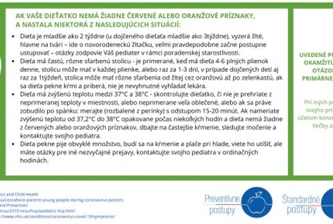 Deti mladšie ako 3 mesiace_zelená zóna