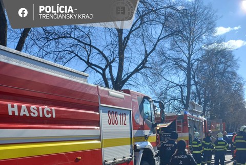 Požiar domu v Dubnici nad Váhom