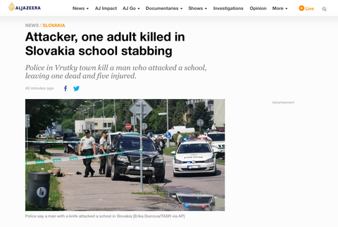Svetové médiá o útoku v základnej škole vo Vrútkach