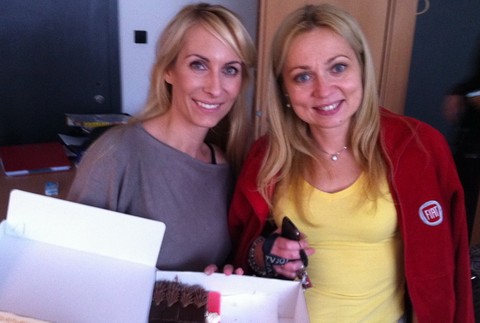 Nora Hamar Ducká s vedúcou redakcie Promi novín Evou Nocárovou