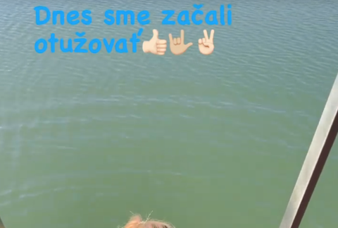 Monika Beňová po prvýkrát otužuje