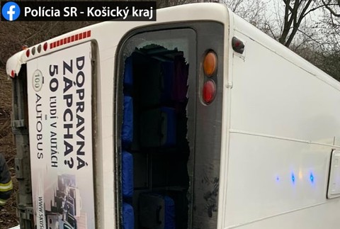 Jasov nehoda autobusu