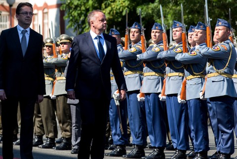 Kiska s ministrom Glváčom