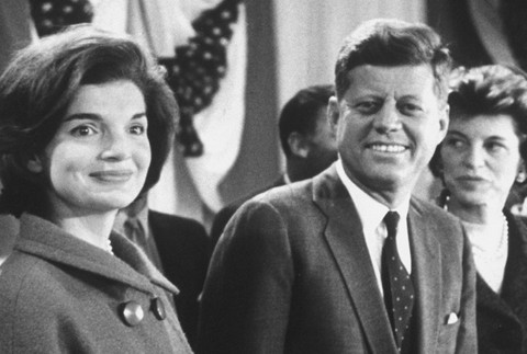 Americký prezident s manželkou, Jackie a John F. Kennedy