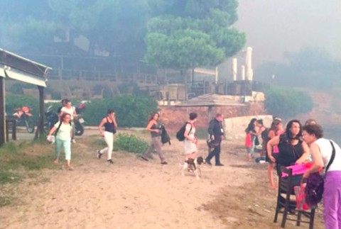 Ničivé požiare v Grécku