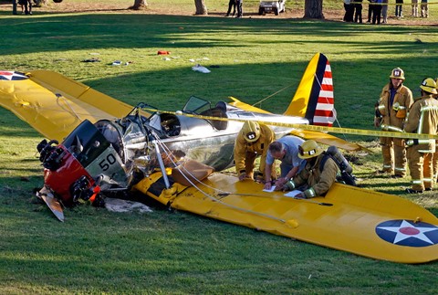 Harrison Ford havaroval na lietadle 3