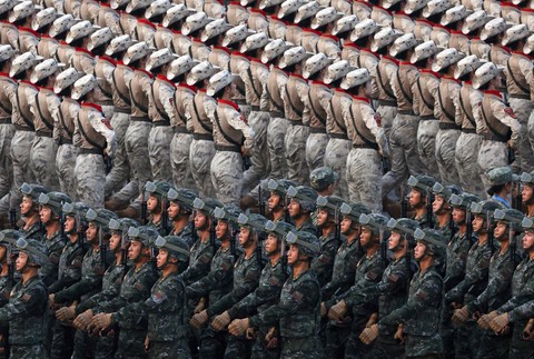 Vojenská prehliadka v Číne