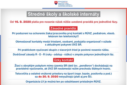 Manuál pre stredné školy za rok 2020/2021.