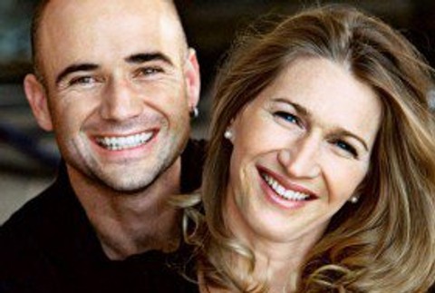 Steffi s manželom Andrém Aggasim