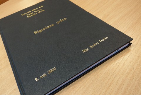 Rigorózna práca Andreja Danka UMB