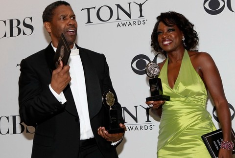 denzel washington, viola davis s cenami tony awards