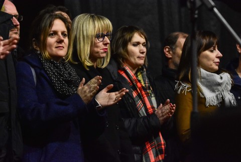 Zhromaždenie Bratislava - Rok po vražde Jána Kuciaka a Martiny Kušnírovej