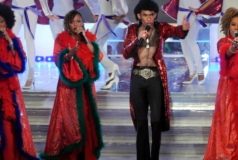 Skupina Boney M na pódiu2, bobby farrell