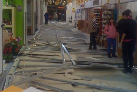 Zrútený strop tesco 4