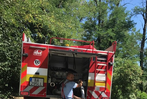 prívod vody z hasičskej cisterny