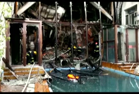 Čína požiar v hoteli4862