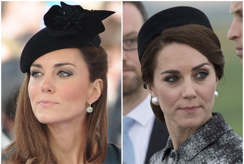 Kate Middleton kedysi a dnes