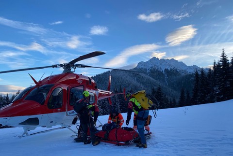 Záchranná akcia v masíve Malého Rozsutca HZS (2)