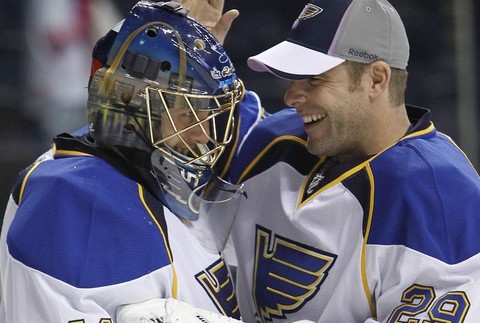 Jaroslav Halák a Ty Conklin