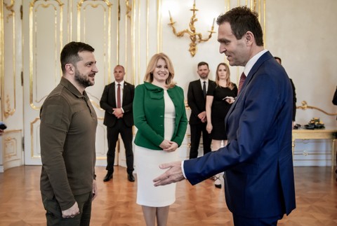 Volodymyr Zelenskyj Bratislava Ľudovít Ódor stretnutie návšteva rokovanie  (4)