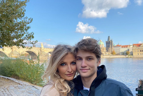 Tereza Maxova so synom