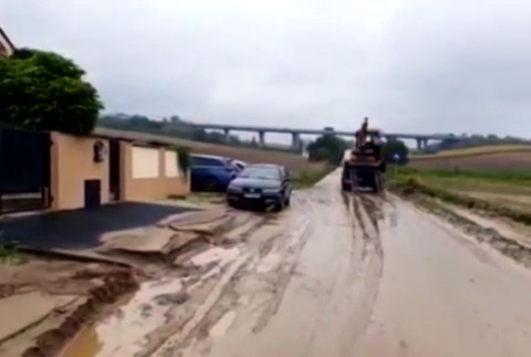 Povodne v okolí Nitry 