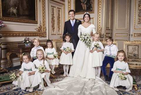 Kráľovský pár s deťmi