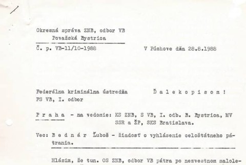 správa kriminálnej ústredne